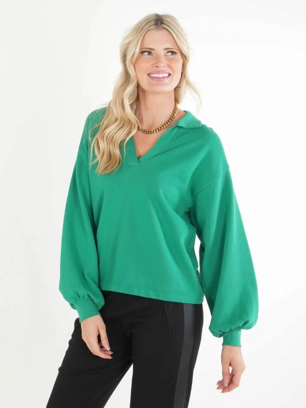 Emily McCarthy Lolli Pullover in Jellybean French Terry Size Large